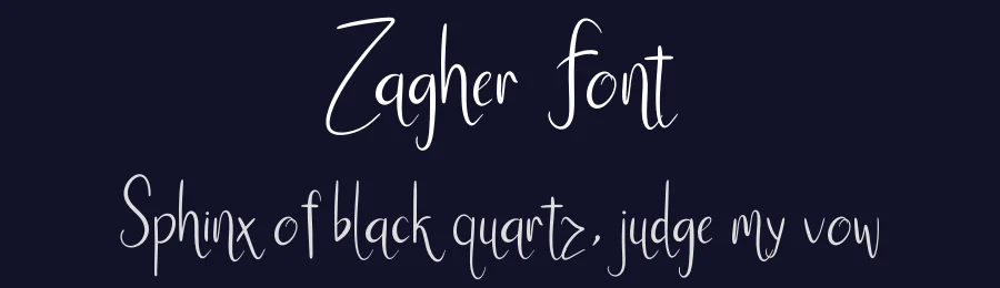 Zagher Font by khalwastudio — Script Handwritten Font — thumbnail 2