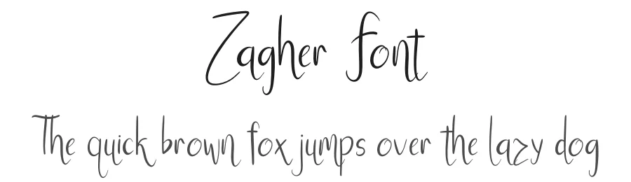 Zagher Font by khalwastudio — Script Handwritten Font