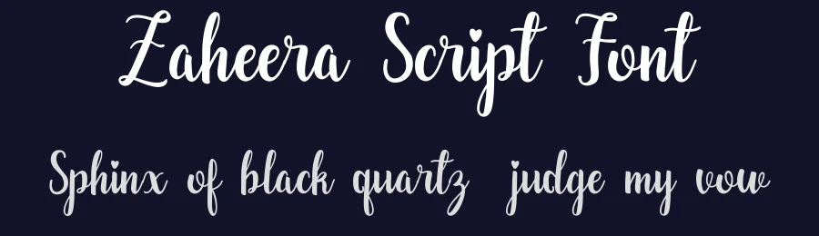 Zaheera Script Font by dayatz2009 — Script Handwritten Font — thumbnail 2