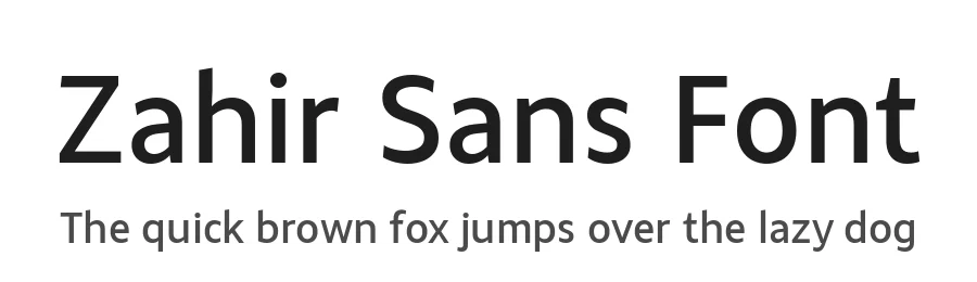 Zahir Sans Font by Kutype Foundry โ Display Font