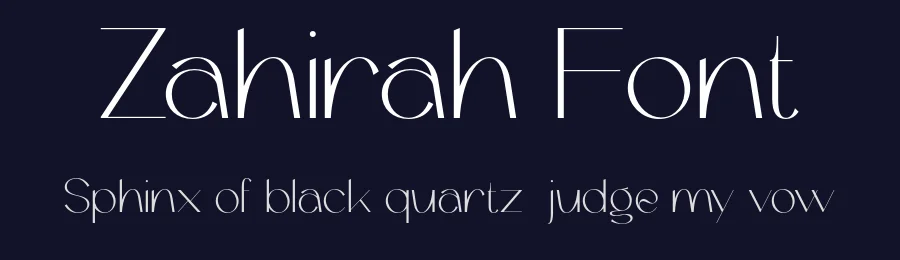 Zahirah Font by Pikgura — Display Font — thumbnail 2