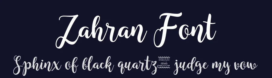 Zahran Font by namelatype — Script Handwritten Font — thumbnail 2