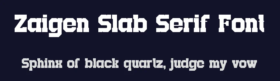 Zaigen Slab Serif Font by ErmediaStudio — Decorative Font — thumbnail 2