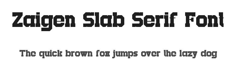 Zaigen Slab Serif Font by ErmediaStudio — Decorative Font