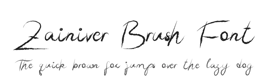 Zainiver Brush Font by edricstudio — Script Handwritten Font