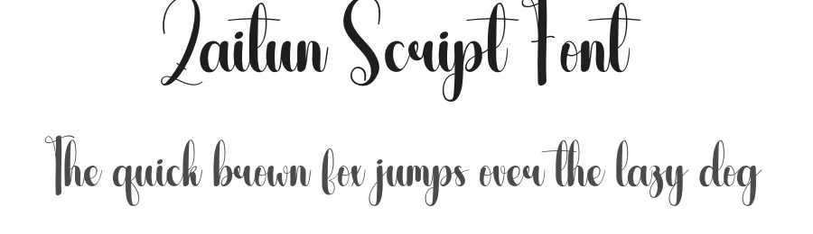 Zaitun Script Font by andikastudio — Script Handwritten Font