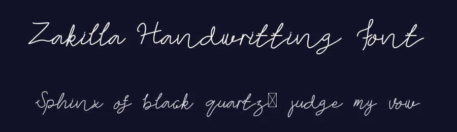 Zakilla Handwritting Font by edricstudio — Script Handwritten Font — thumbnail 2