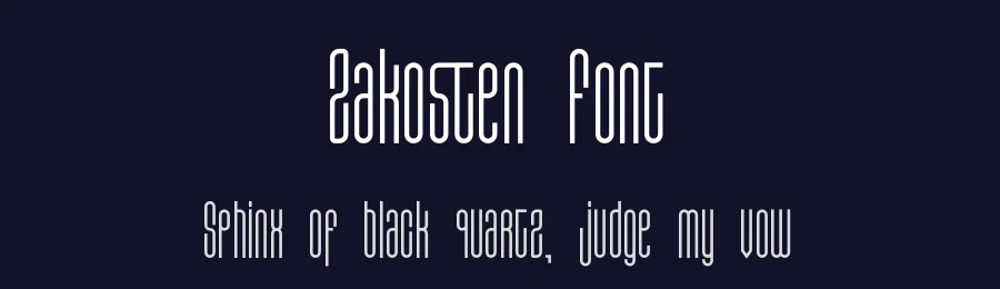 Zakosten Font by jadatype — Sans Serif Font — thumbnail 2