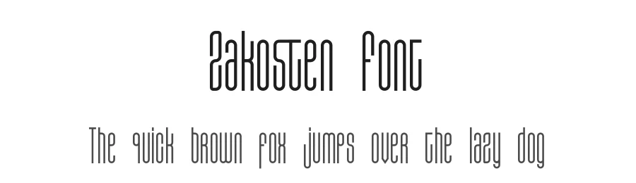 Zakosten Font by jadatype β Sans Serif Font