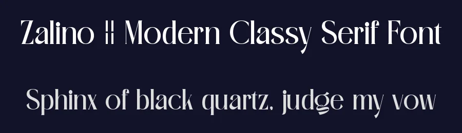 Zalino || Modern Classy Serif Font by ErmediaStudio — Display Font — thumbnail 2