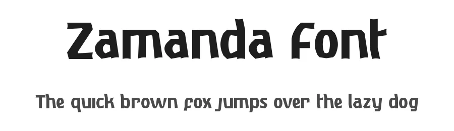 Zamanda Font by RaisProject — Display Font