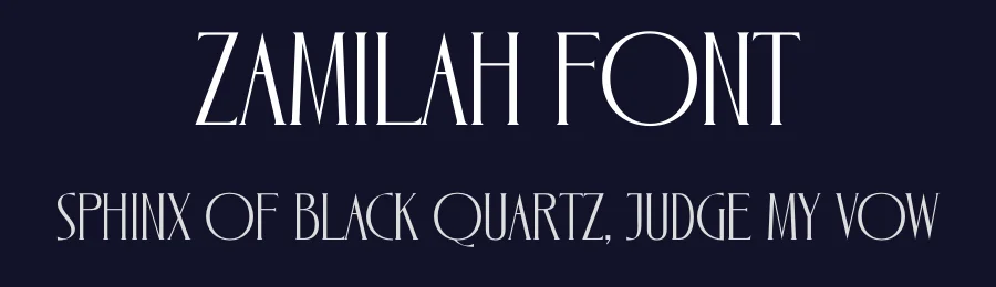 Zamilah Font by timelesstype.co — Display Font — thumbnail 2