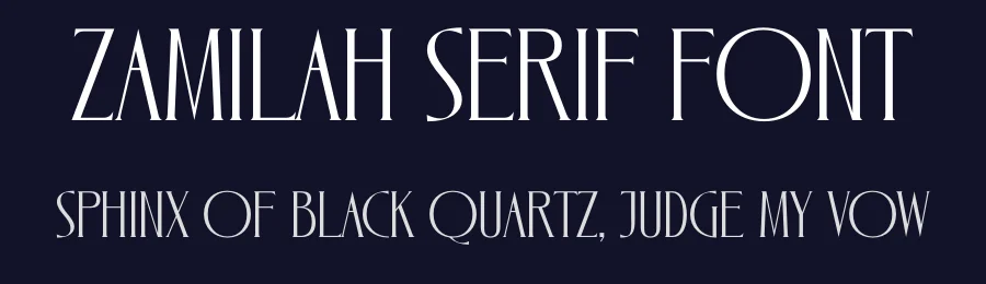 Zamilah Serif Font by timelesstype.co — Display Font — thumbnail 2