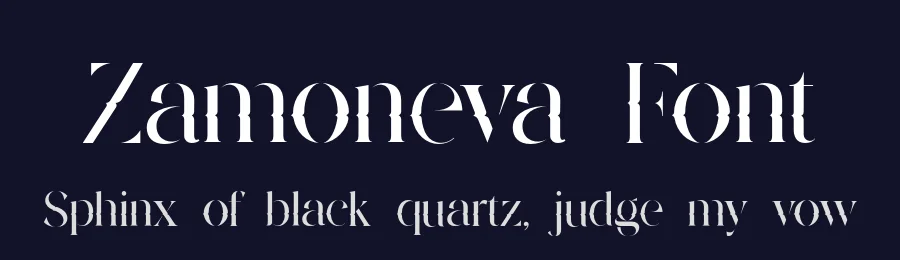 Zamoneva Font by UICreative — Display Font — thumbnail 2