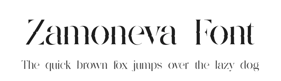 Zamoneva Font by UICreative — Display Font