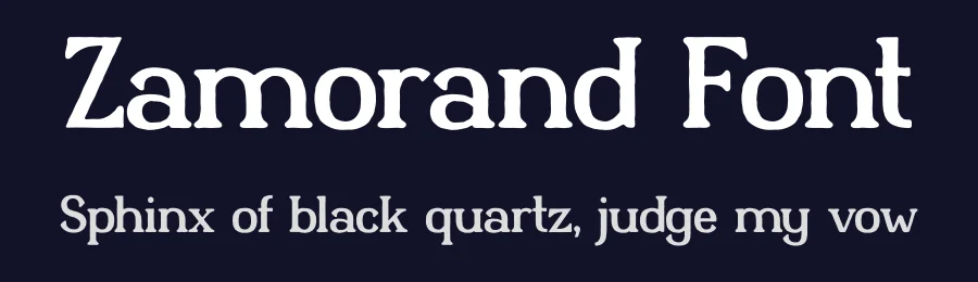 Zamorand Font by Pinisi ART — Display Font — thumbnail 2