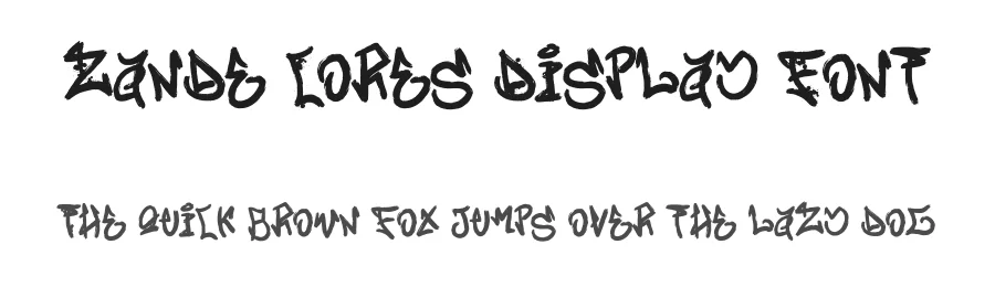 Zande Cores Display Font by Dhabee — Script Handwritten Font