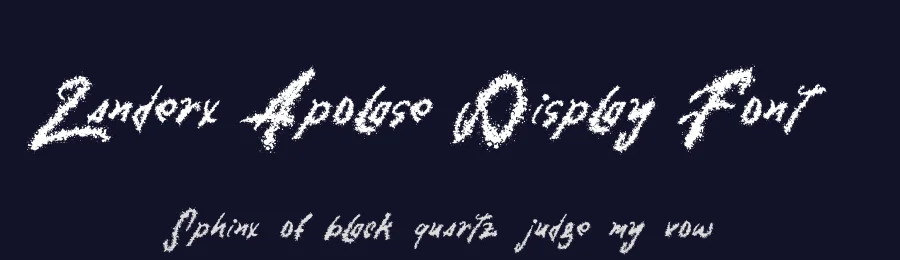 Zanderx Apolase Display Font by Dhabee — Script Handwritten Font — thumbnail 2