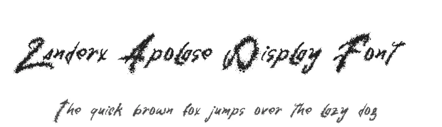 Zanderx Apolase Display Font by Dhabee — Script Handwritten Font