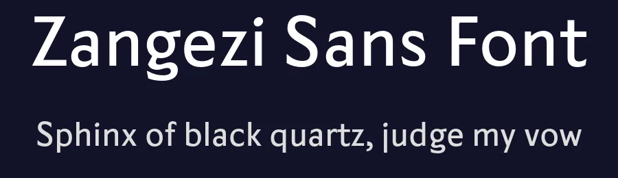 Zangezi Sans Font by Daria — Serif Font — thumbnail 2
