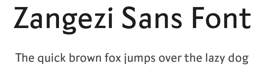 Zangezi Sans Font by Daria โ Serif Font