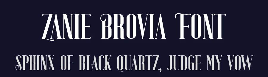 Zanie Brovia Font by UICreative — Serif Font — thumbnail 2