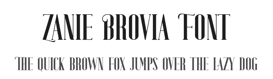 Zanie Brovia Font by UICreative — Serif Font