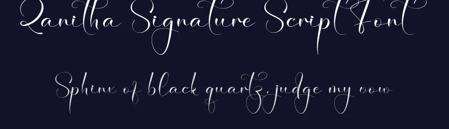 Zanitha Signature Script Font by creativeletter — Script Handwritten Font — thumbnail 2