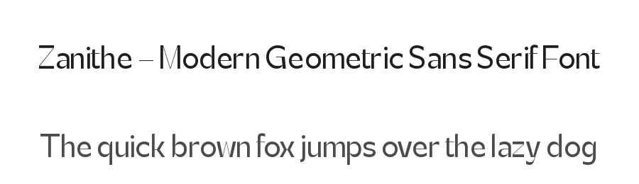 Zanithe – Modern Geometric Sans Serif Font by timelesstype.co — Decorative Font