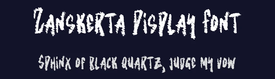 Zanskerta Display Font by Dhabee — Script Handwritten Font — thumbnail 2