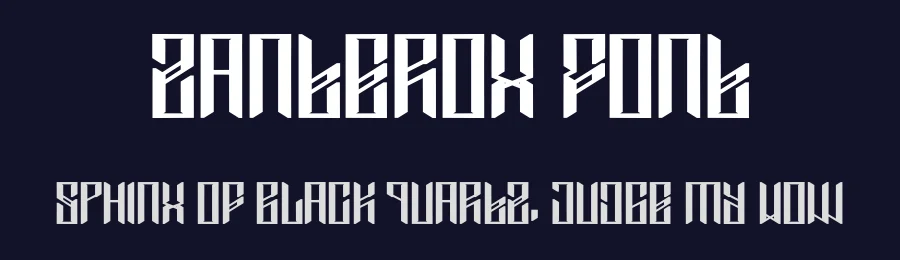 Zanterox Font by Dhabee — Display Font — thumbnail 2