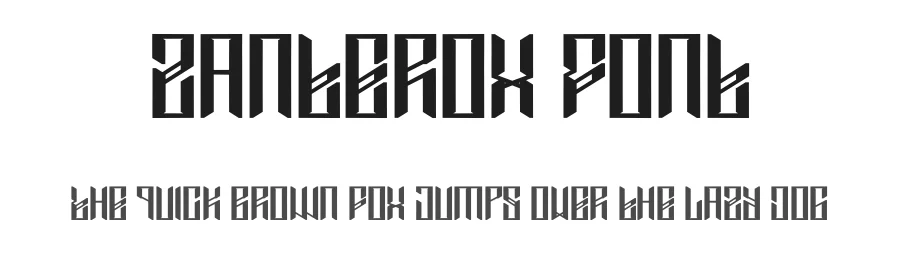 Zanterox Font by Dhabee — Display Font