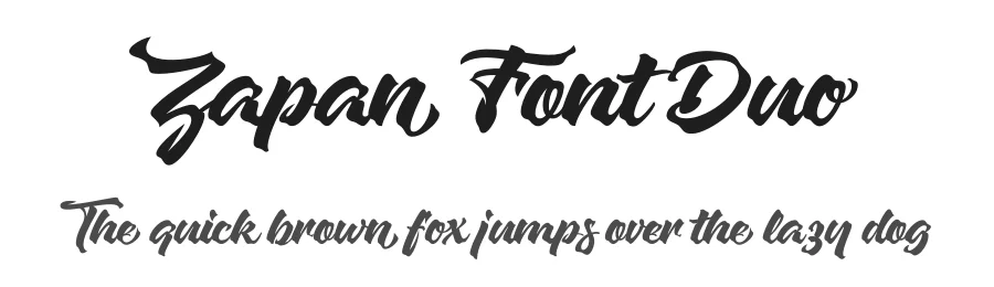 Zapan Font Duo by Tirtacraft — Script Handwritten Font