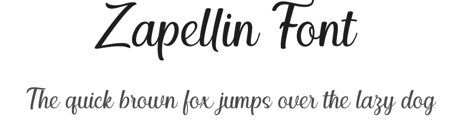 Zapellin Font by senihujan — Script Handwritten Font