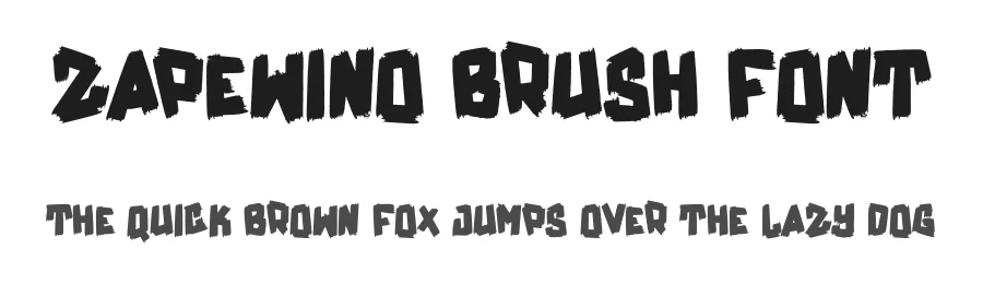Zapewino Brush Font by Dhabee — Script Handwritten Font