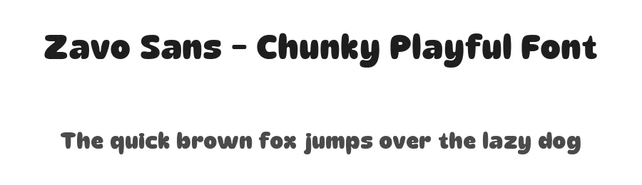 Zavo Sans – Chunky Playful Font by roomspace.cl — Sans Serif Font