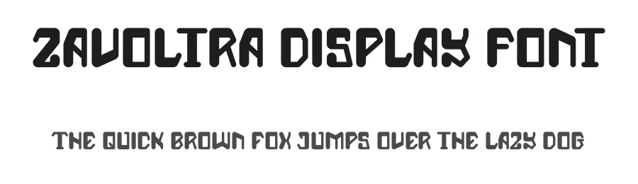 Zavoltra Display Font by Dhabee — Display Font