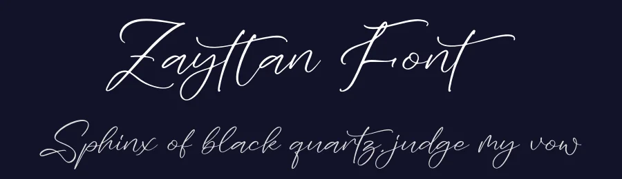 Zayttan Font by glorytype — Script Handwritten Font — thumbnail 2