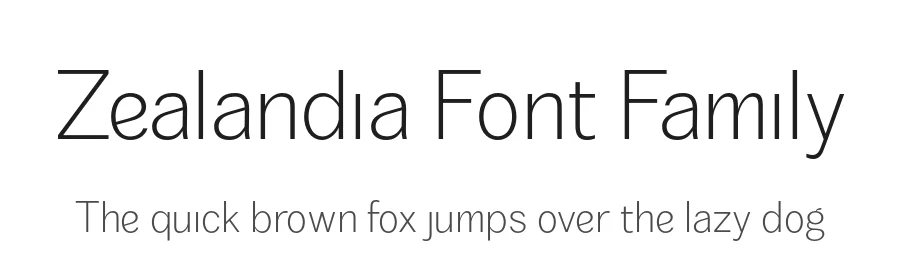 Zealandia Font Family by Prominent and Affluent β Sans Serif Font