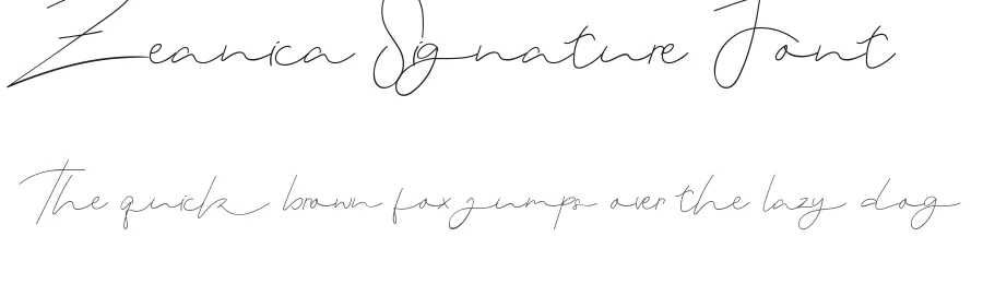 Zeanica Signature Font by edricstudio — Script Handwritten Font