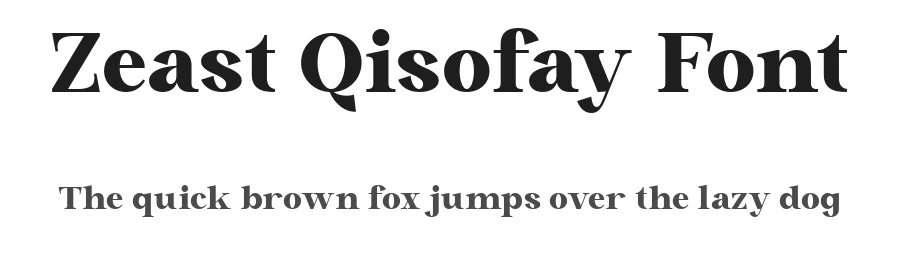 Zeast Qisofay Font by Nexaline — Display Font