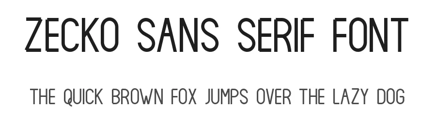 Zecko Sans Serif Font by deedeetype — Sans Serif Font