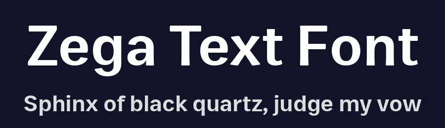 Zega Text Font by Isaco Type — Sans Serif Font — thumbnail 2