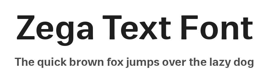 Zega Text Font by Isaco Type — Sans Serif Font
