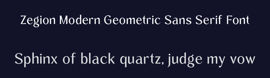 Zegion Modern Geometric Sans Serif Font by roomspace.cl — Serif Font — thumbnail 2