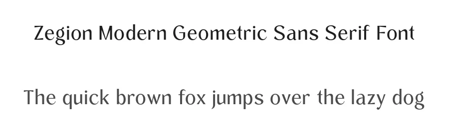 Zegion Modern Geometric Sans Serif Font by roomspace.cl — Serif Font