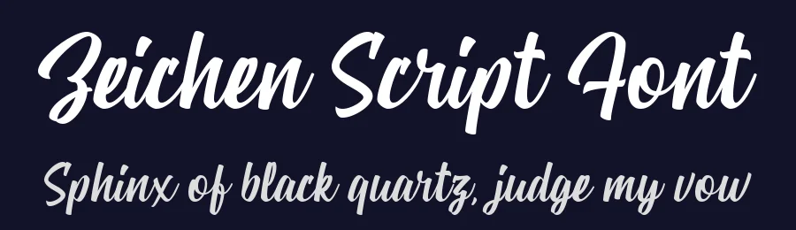 Zeichen Script Font by Alphabeta — Sans Serif Font — thumbnail 2