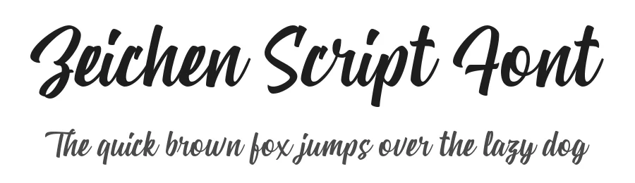 Zeichen Script Font by Alphabeta — Sans Serif Font