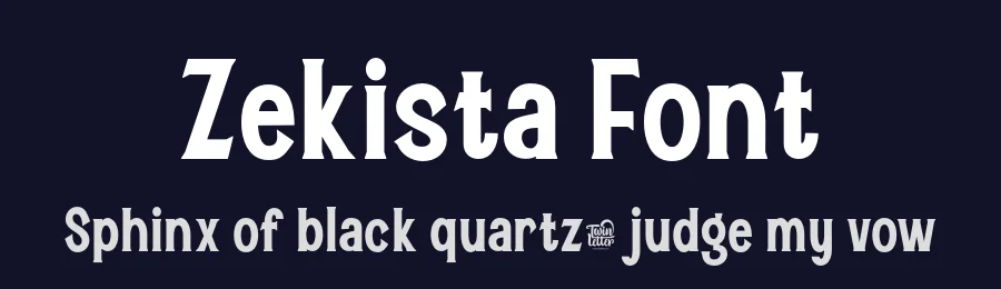 Zekista Font by twinletter — Display Font — thumbnail 2