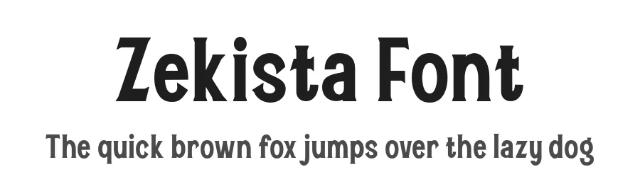 Zekista Font by twinletter — Display Font
